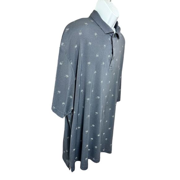 Men's Ben Hogan Performance Golf Polo Shirt Sz 3XL Blue Palm Tree Print Athletic - Picture 3 of 8